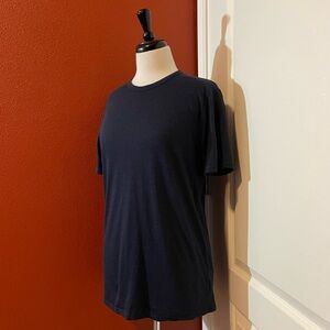 Proof Men’s 72 Navy Merino Wool Blend Crewneck Performance Fit Shirt